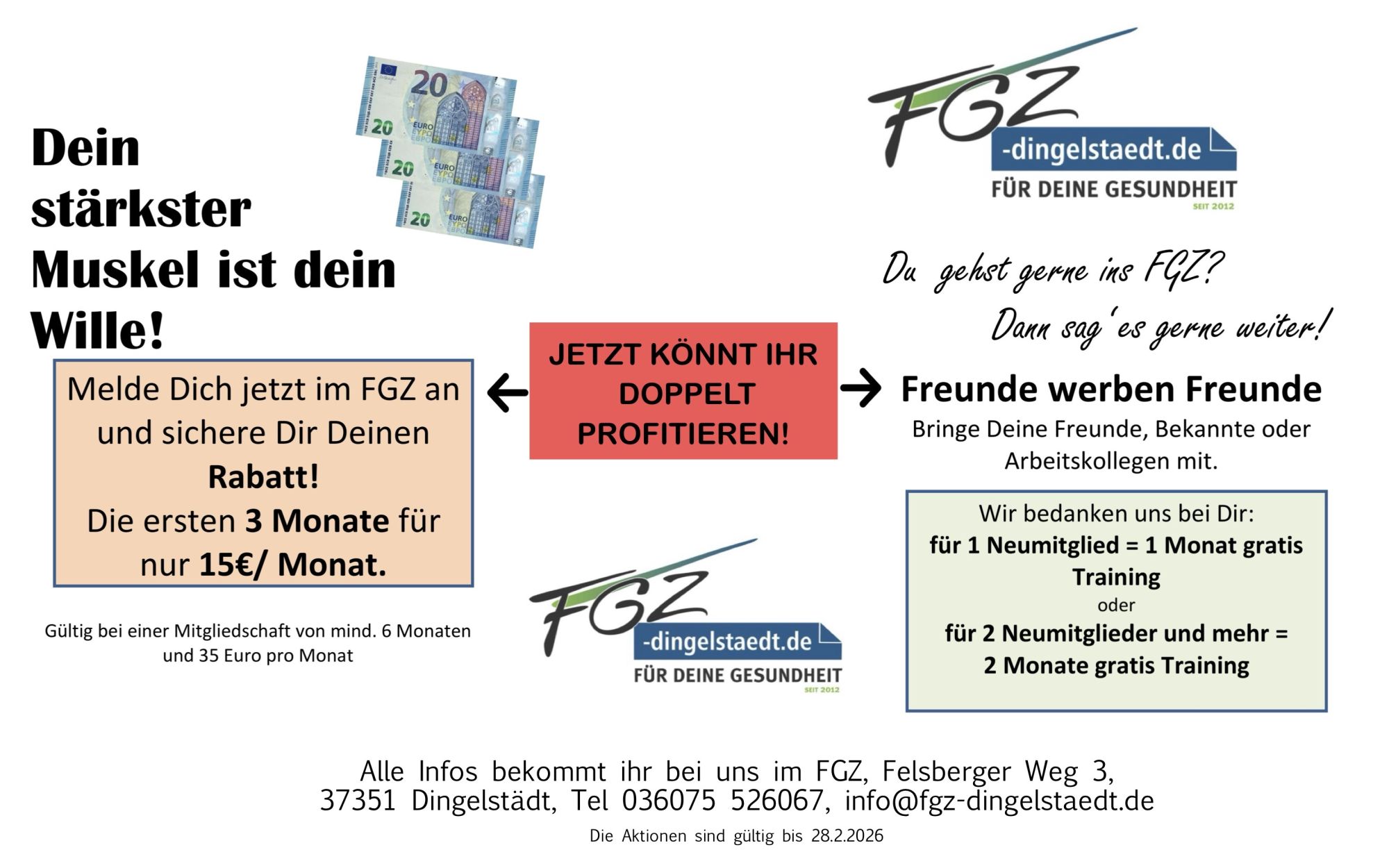 Jetzt doppelt profitieren!